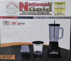National Gold NG-786-P4OB Blender, Chopper & Grinder 3 In 1 With Official Warranty