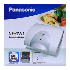 Panasonic NF-GW1WTM 4 Sandwich Maker 700W