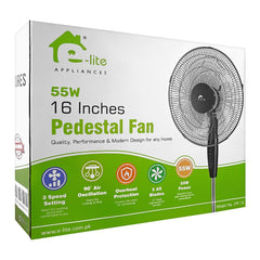 E-Lite EPF-16 Pedestal Fan 16'' With Official Warranty