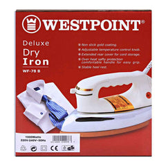 Westpoint WF-78B Deluxe Dry Iron With Official Warranty