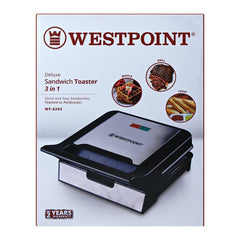 Westpoint WF-6293 Deluxe Sandwich Toaster 3 In 1 With Official Warranty