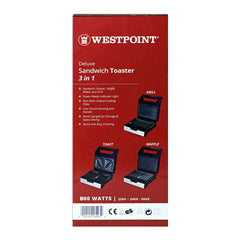 Westpoint WF-6293 Deluxe Sandwich Toaster 3 In 1 With Official Warranty