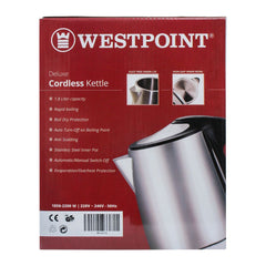 Westpoint WF-6173 Deluxe Cordless Kettle 1.8 Liter With Official Warranty