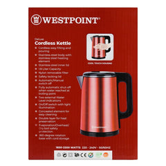 Westpoint WF-6174 Deluxe Cordless Kettle 1.8 Liter With Official Warranty