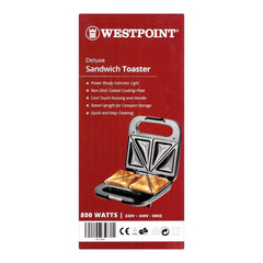 Westpoint WF-6686 Deluxe Sandwich Toaster With Official Warranty
