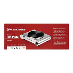 Westpoint WF-271 Deluxe Hot Plate With Official Warranty