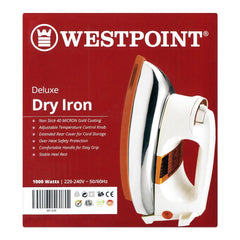 Westpoint WF-81B Deluxe Dry Iron With Official Warranty
