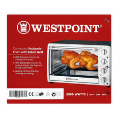 Westpoint WF-4800RKC Convection Rotisserie Oven with Kebab Grill With Official Warranty
