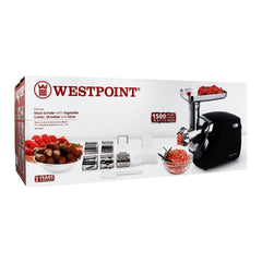 Westpoint WF-3050 Meat Grinder With Vegetable Cutter, Shredder & Slicer With Official Warranty