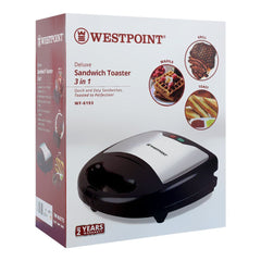 Westpoint WF-6193 Deluxe Sandwich Toaster 3 In 1 With Official Warranty