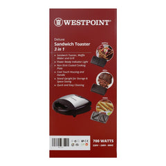 Westpoint WF-6193 Deluxe Sandwich Toaster 3 In 1 With Official Warranty