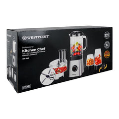 Westpoint WF-445 Professional Kitchen Chef Blender, Dry & Wet Grinder, Chopper, Slicer 4 In 1 With Official Warranty