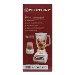Westpoint WF-9292 Deluxe Blender & Grinder 2 In 1 With Official Warranty