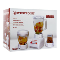 Westpoint WF-949 Deluxe Blender, Grinder & Chopper 3 In 1 With Official Warranty