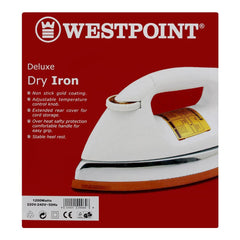 Westpoint WF-84B Deluxe Dry Iron With Official Warranty