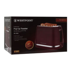 Westpoint WF-2589 Professional 2 Slice Pop-Up Toaster With Official Warranty