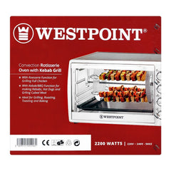 Westpoint WF-6300RKC Convection Rotisserie Oven With Kabab Grill With Official Warranty