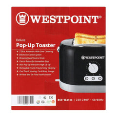Westpoint WF-2538 Deluxe 2 Slice Pop-Up Toaster With Official Warranty