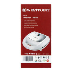 Westpoint WF-640 Deluxe Sandwich Toaster With Official Warranty
