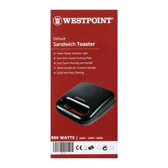 Westpoint WF-694 Deluxe Sandwich Toaster With Official Warranty