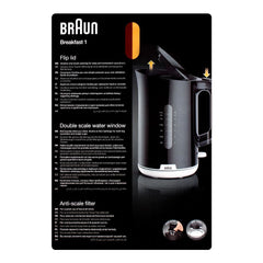 Braun WK-1100 Breakfast 1 Electric Kettle 1.7 Liter With Official Warranty