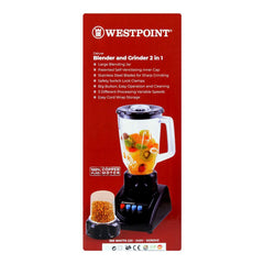 Westpoint WF-7181 Deluxe Blender & Grinder 2 In 1 With Official Warranty