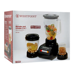 Westpoint WF-9491 Deluxe Juicer, Blender & Dry Mill 3 In 1 With Official Warranty