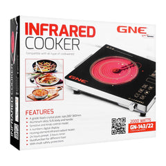 Gaba National GN-143/22 Infrared Cooker 2000W With Official Warranty