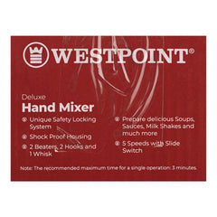Westpoint WF-9202 Deluxe Hand Mixer With Official Warranty