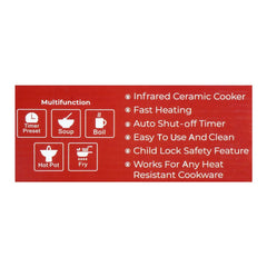 Westpoint WF-152 Deluxe Ceramic Cooker With Official Warranty