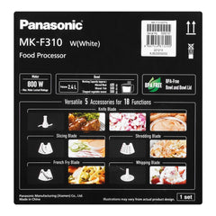 Panasonic MK-F310 5-In-1 Food Processor With 18 Functions 800W