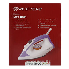 Westpoint WF-2451 Deluxe Dry Iron With Official Warranty