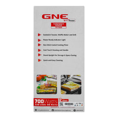 Gaba National GN-6686 SM Sandwich Maker With Official Warranty