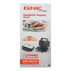 Gaba National GN-397 Big Fat Sandwich Maker With Official Warranty