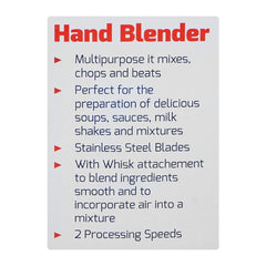 Gaba National GN-5190 Hand Blender & Egg Beater With Offical Warranty