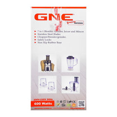 Gaba National GN-924/21 DLX Kitchen Chef 7 In 1 600W With Official Warranty