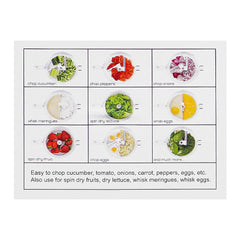 Anex AG-10 Handy Food Cutter & Chopper With 10 Functions