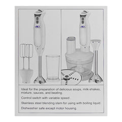 Anex AG-130 Deluxe Hand Blender With Official Warranty