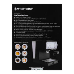 Westpoint WF-2024 Professional Coffee Maker With Official Warranty