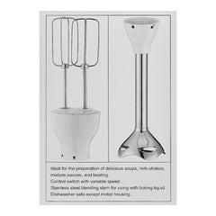 Anex AG-129 Deluxe Hand Blender & Beater With Official Warranty