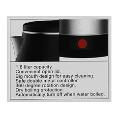 Anex AG-4062 Deluxe Electric Kettle 1.8 ltr With Official Warranty