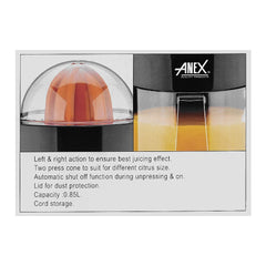 Anex AG-2154 Deluxe Citrus Juicer With Official Warranty