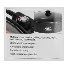 Anex AG-3063 Deluxe Pizza & Cooking Pan With Official Warranty