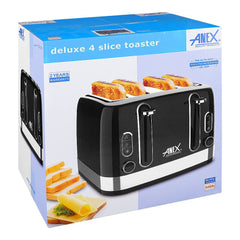 Anex AG-3009 Deluxe 4 Slice Toaster With Official Warranty