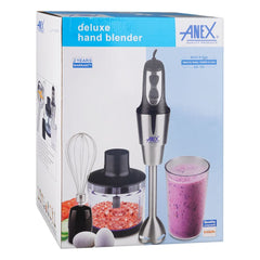 Anex AG-143 Deluxe Hand Blender with Egg Beater & Chopper With Official Warranty