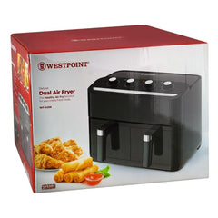 Westpoint WF-4258 Deluxe Dual Air Fryer 2x4.5 Liter With Official Warranty