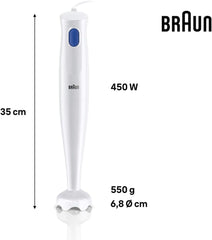 Braun MQ10.001P WH MultiQuick 1 Hand Blender With Official Warranty