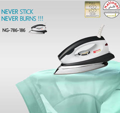 National Gold NG-786-186 Deluxe Dry Iron 1200W With Official Warranty