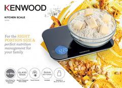 Kenwood WEP50.000BK Digital Kitchen Weight Scale 8KG