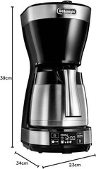 De’Longhi ICM16731 Coffee Machine With Filter 10 Cups Capacity 1200W